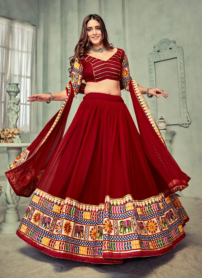 Navratri Special Georgette Lehenga Choli By Nsf  Wholesale Clothing Distributors In India